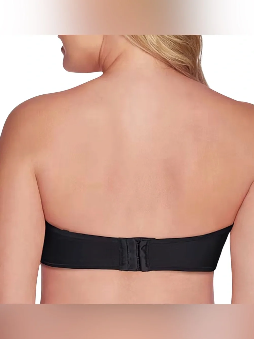 Vanity Fair Beauty Back Strapless Bra Sz 38DD Black NWT